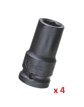 445212 GENIUS TOOLS Semi Wall Impact Socket