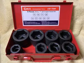 CM-110M GENIUS TOOLS Drive Impact Socket Set