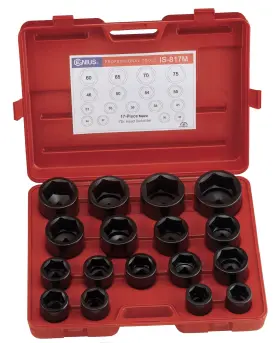 IS-817M GENIUS TOOLS Impact Socket Set Drive Steel
