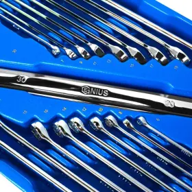 MS-020M GENIUS TOOLS Mirror Finish Combination Wrench Set #2