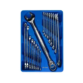 MS-020M GENIUS TOOLS Mirror Finish Combination Wrench Set