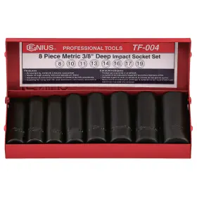 TF-004 GENIUS TOOLS Impact Socket Set