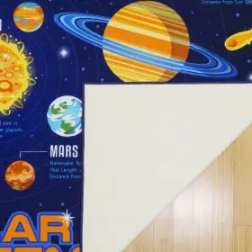 34336 GERTMENIAN Mithsonian Olar Ystem Area Rug Kids Learning #3