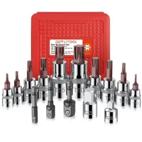 GET023-US-A GETLITOOL Torx Bit Socket Set Alloy Steel