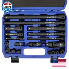 B0DZCPMYR6 GRENPRO Impact Socket Extension Set Drive Swivel