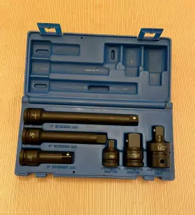 00015-1074 GREY PNEUMATIC Drive Adapter Extension Socket Set