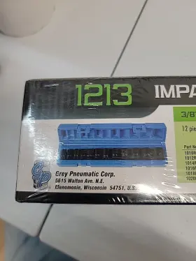 1213 GREY PNEUMATIC Drive Standard Impact Socket Set #3