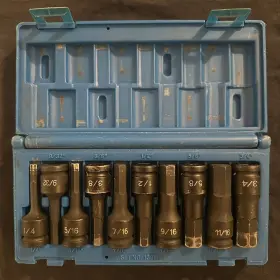 1398H GREY PNEUMATIC Impact Hex Driver Socket Set