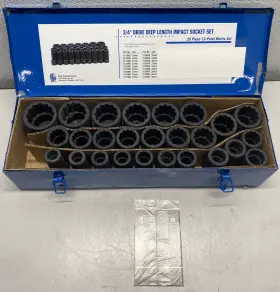 GRE8126MD GREY PNEUMATIC Master Impact Socket Set