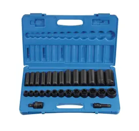 GRY-1328RD GREY PNEUMATIC Drive Standard Impact Socket Set