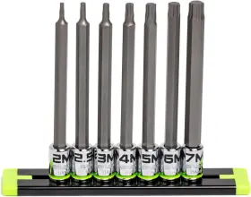 HAM7LS GRIP EDGE Hex Bit Socket Set Drive Rpt Driver