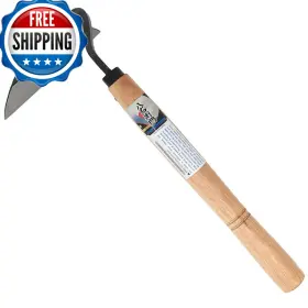 B07FP8S3JD HACHIEMON Weeding Tool Sharp Edge Nejiri Gama