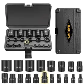 19-PIECE HAKUWI Torx Socket Set Ultimate Star Point Ep