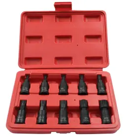 ZQ240827-203 HARSKIYER Triple Square Spline Bit Socket Set