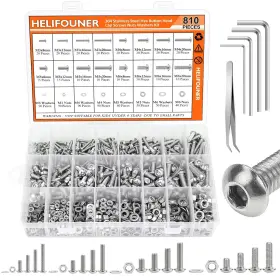 659499039628 HELIFOUNER Steel Head Socket Cap Scre