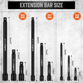 84060 HORUSDY Driver Extension Bar Set Socket #2