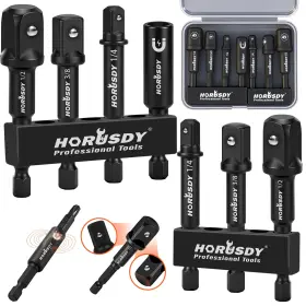84108 HORUSDY High Torque Impact Socket Adapter Magnetic Bit