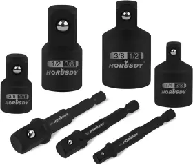 87001 HORUSDY Hex Shank Impact Sockets Adapter