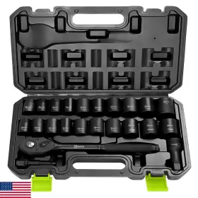 B0CKKXD6TD HOYETO Drive Impact Socket Set Alloy