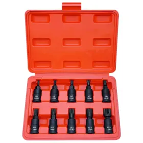 Hpbbkd 714839447096 Xzn Triple Square Spline Bit Socket Set Premium Cr-mo Steel 10-piece M4 -