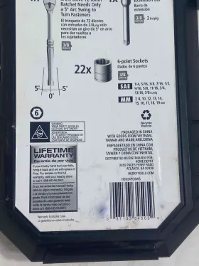 1005879665 HUSKY Socket Set Ratchet Extension Bar Drive #3