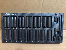 1010422747 HUSKY Impact Socket Set Drive Eva Foam