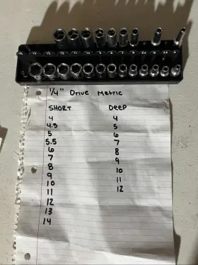 H24PCMS HUSKY Drive Socket Set Tray