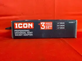 A123US-3 ICON PROFESSIONAL RATCHETING Joint Socket Adapter #3