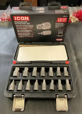 XMS-15 ICON PROFESSIONAL RATCHETING Spline Screw Extractor