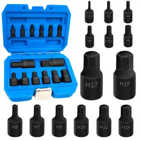JEUS-168 JEUCLEL Impact Allen Bit Socket Set Hex