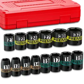 USKRXT1236A KIRXST Drive Shallow Impact Socket Set Semi