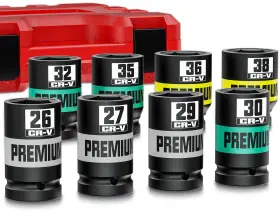 USKRXT1242A KIRXST Drive Impact Socket Set Axle Nut Thicke