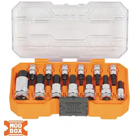 65213HEXM KLEIN TOOLS Knurled Hex Bit Socket Set