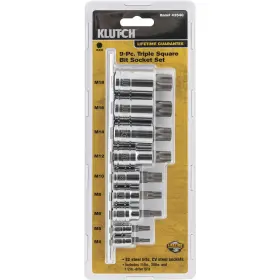 2973834 KLUTCH Triple Square Bit Socket Set #2