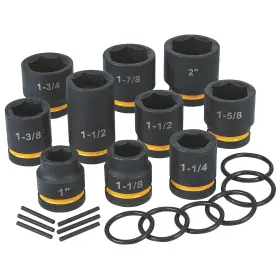 5813684 KLUTCH Drive Impact Socket Set Budd Wheel Molybdenum