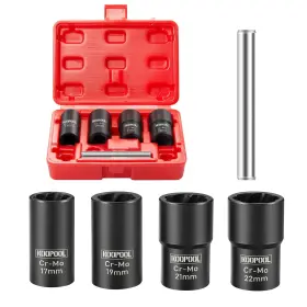 KOOPOOL-01 KOOPOOL Twist Socket Set Lug Nut Remover Bolt