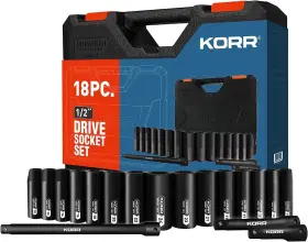 KSS002 KORR Tools Impact Socket Set Drive