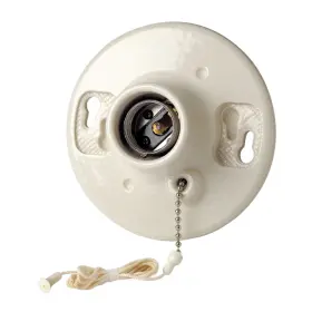 B000HJBCYM LEVITON Glazed Porcelain Outlet Box Mount