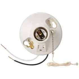 B000U39S5A LEVITON Glazed Porcelain Incandescent Lampholder