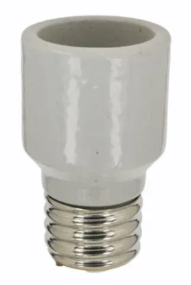 B000U3BTAC LEVITON Mogul Glazed Porcelain Lamp Holder Adapter