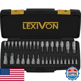 B0BRWPC354 LEXIVON Master Torx Bit Socket Set Alloy Steel
