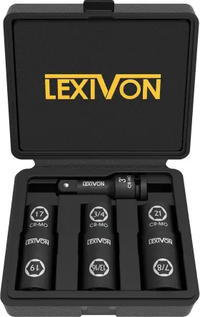 LX-111 LEXIVON Impact Socket Set Total Lug Nut Innovative