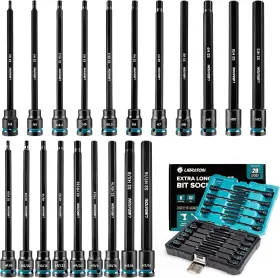 915126 LIBRATON Drive Impact Hex Bit Socket Set Allen