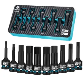 916301 LIBRATON Impact Hex Bit Socket Set Steel High Torque
