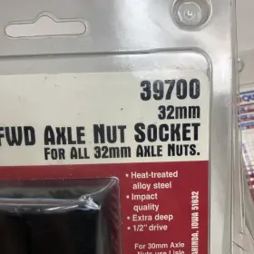 39500-39700 LISLE Car Quest Fwd Axle Nut Socket Set #3