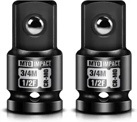 1234X2 Female Male Impact Socket Adapter Drive Socke
