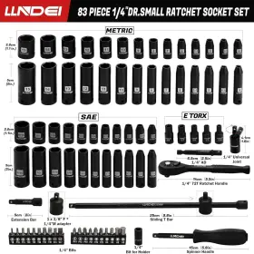 768472833143 LLNDEI Drive Impact Socket Set Standard #2