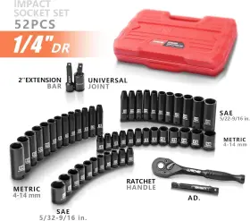 A052 LLNDEI Drive Impact Socket Set #2