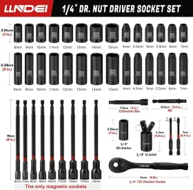 LLN23044 LLNDEI Drive Socket Set Nut Driver #3