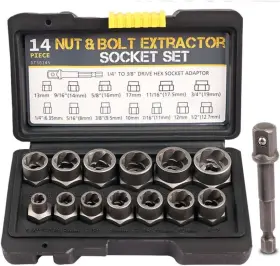LY-1111 LSLANSOON Drive Impact Bolt Nut Extractor Set Lug Kit